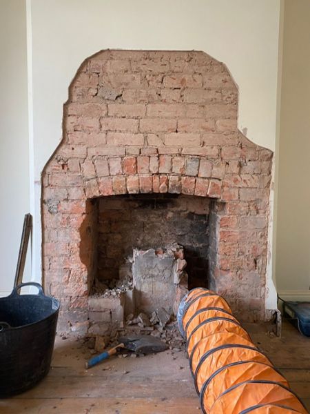 Opening up chimney breast: Swipe To View More Images